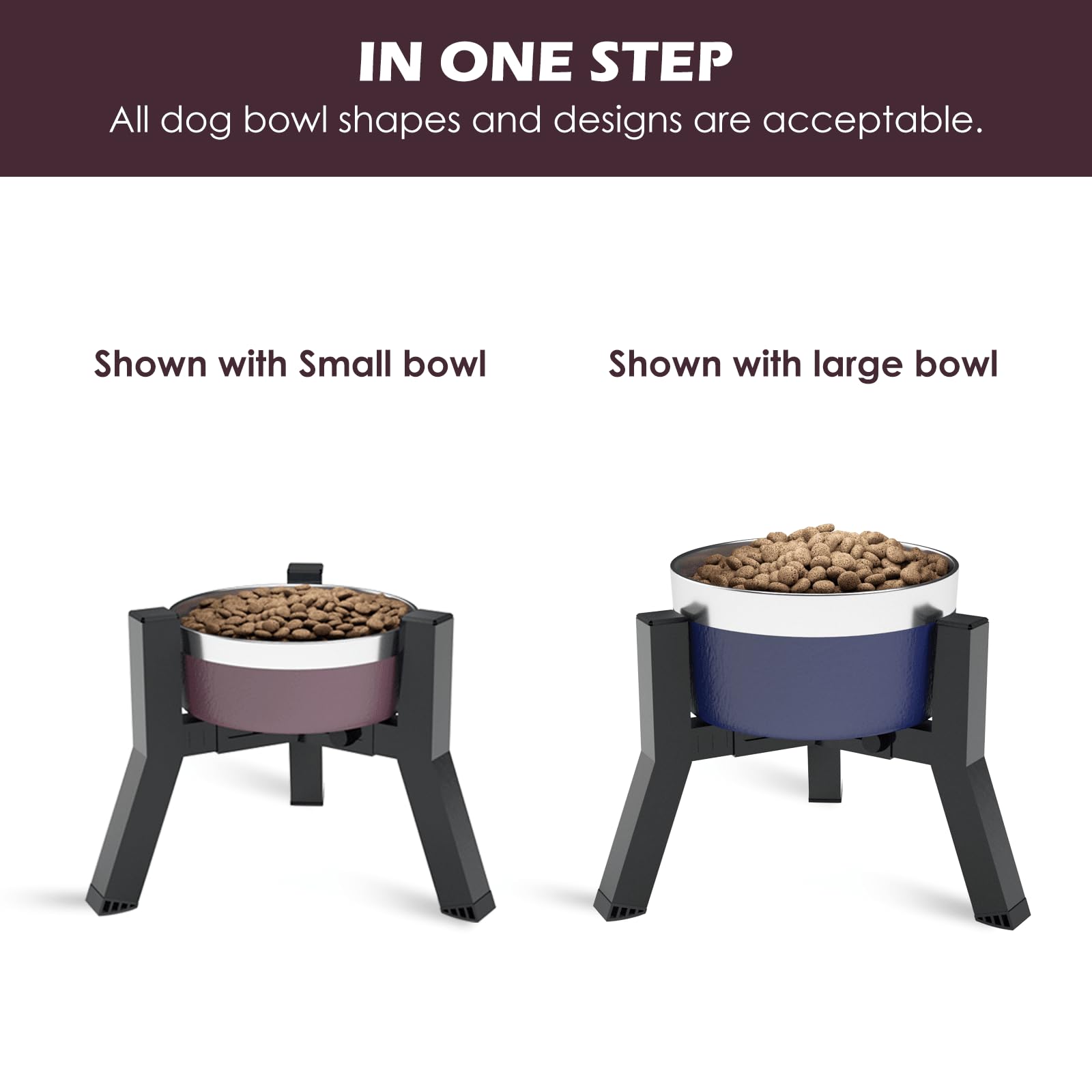 Cuencos Elevados SHAINFUN Ajustables para Perros Medianos