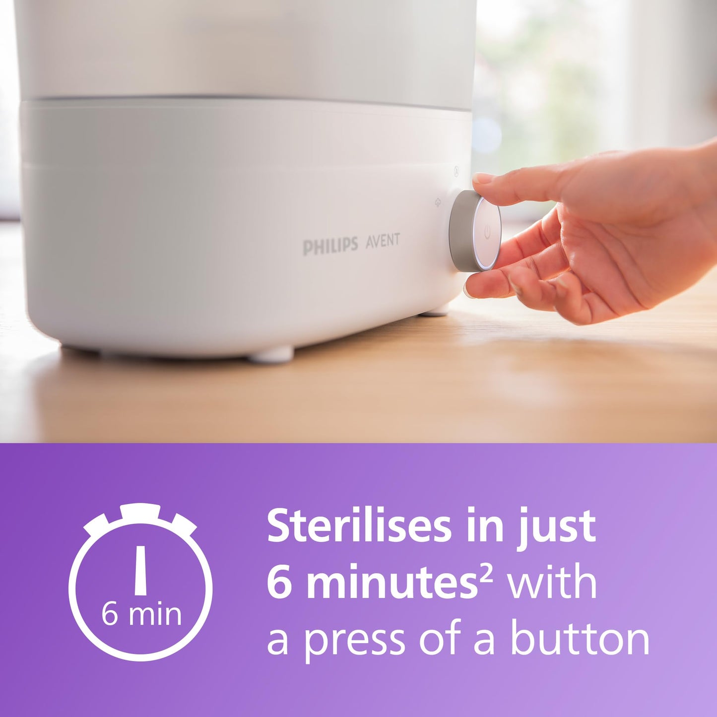 Esterilizador de Biberones Philips Avent Blanco Premium 3 en 1 Eléctrico a Vapor