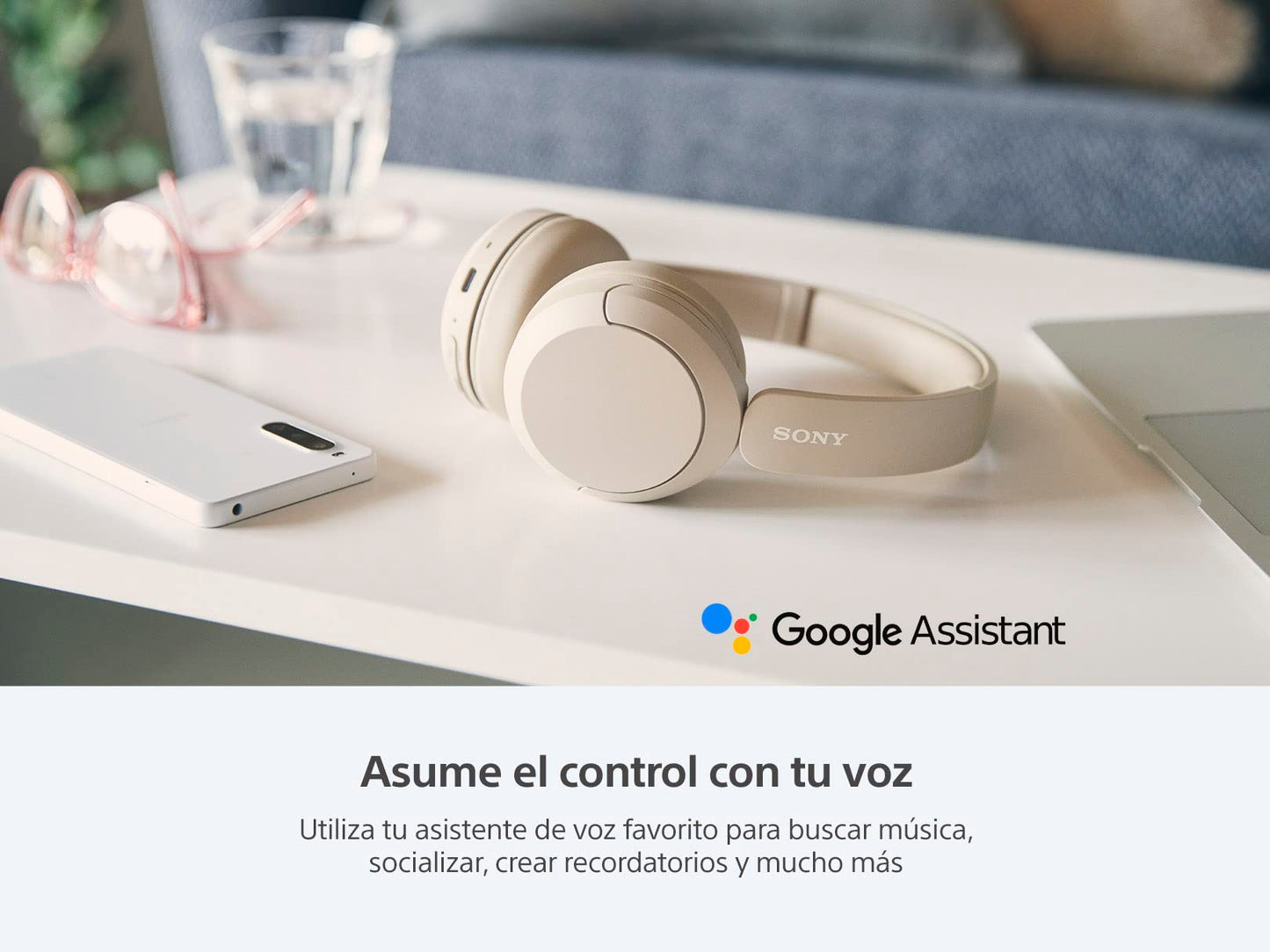 Audífonos Inalámbricos Sony Blanco WH-CH520 con 50 Horas de Batería Versión Nacional