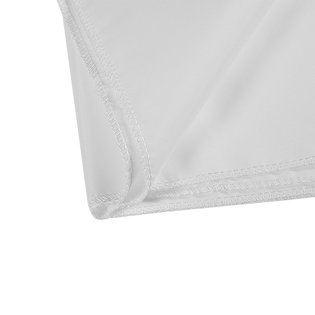 Zopsc Pantalla de proyección portátil de 60-120 Pulgadas 16: 9 Tela de poliéster sintética Blanca Cortina Plegable, antirreflectante(120 Pulgadas)