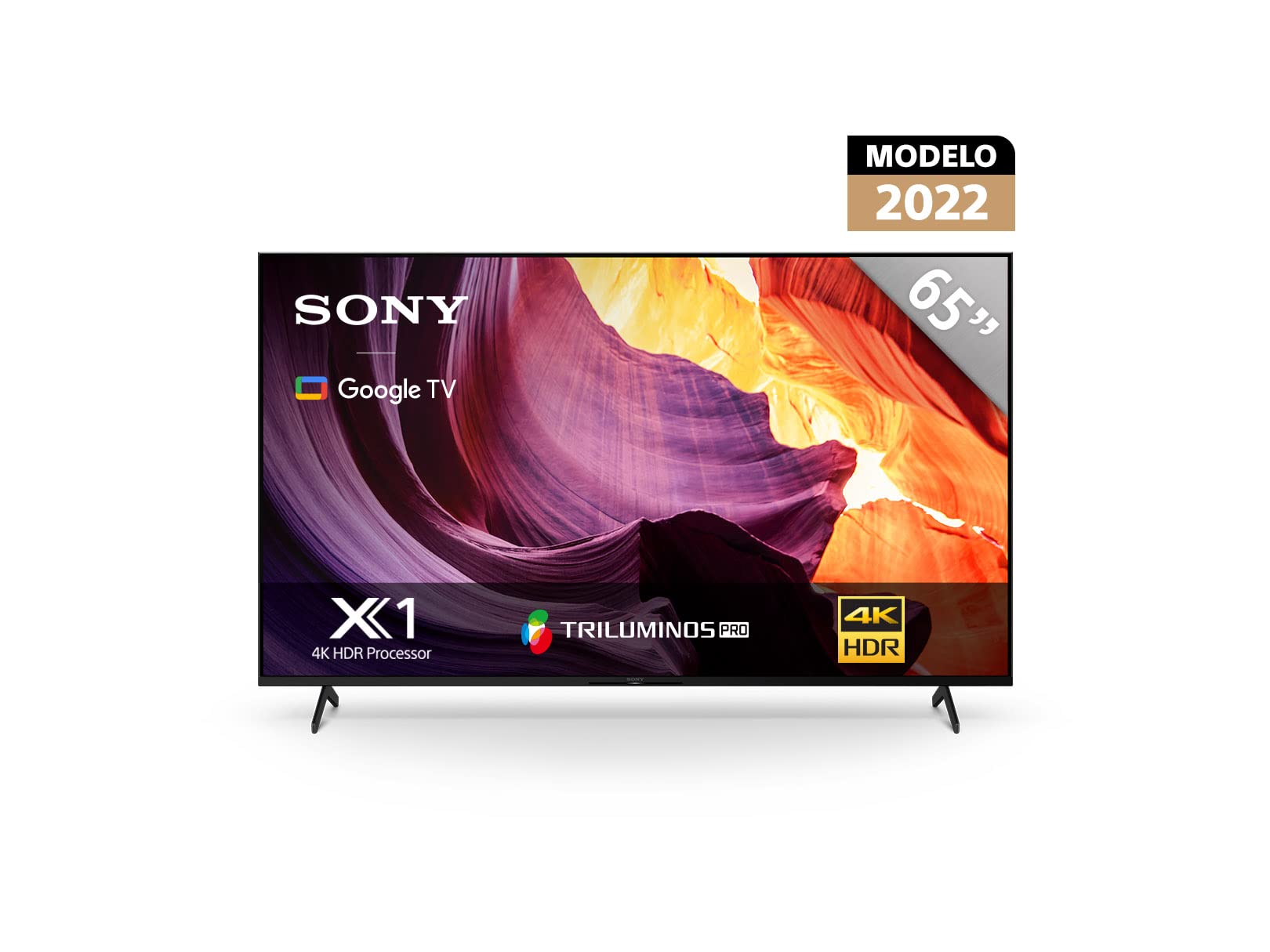 Pantalla LED 65 Pulgadas Sony X80K 4K UHD Smart Google TV