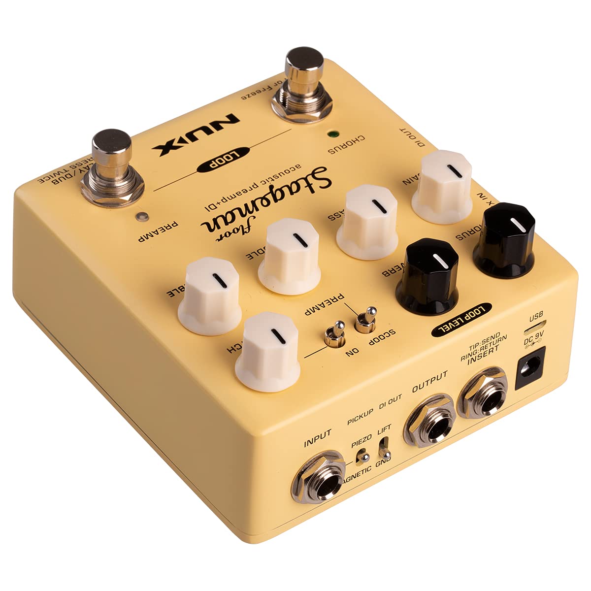 NUX VANUXNAP5 Pedal, Nap-5 Stageman Floor Preamp/Di