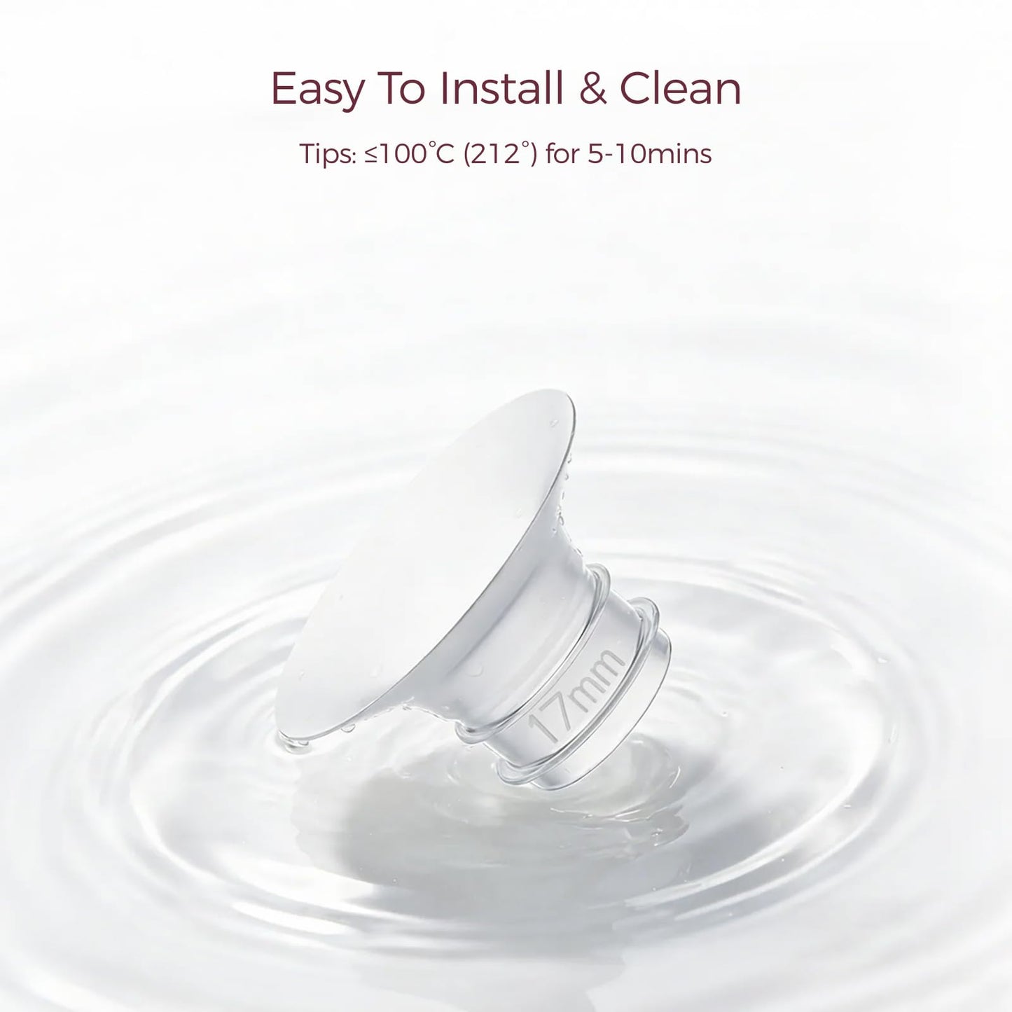 Momcozy Extractor de Leche Electrico Ultrafino | Air 1 - Inserto de 17 mm, 4 Unidades