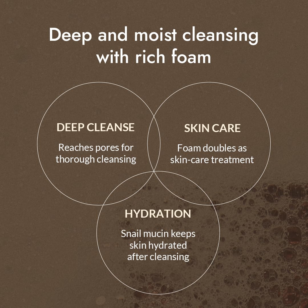 Mizon Snail Foam Cleanser, 1.92 Ounce