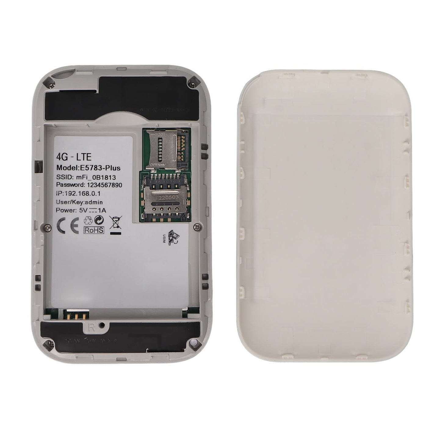 Router Móvil Portátil 4G Inalámbrico Blanco con Ranura para Tarjeta SIM para Europa