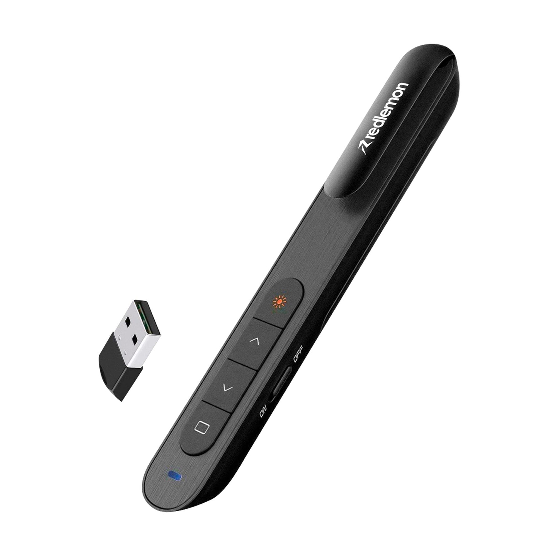 Presentador para Diapositivas Redlemon Inalámbrico USB Plug and Play Compatible con Windows y Mac