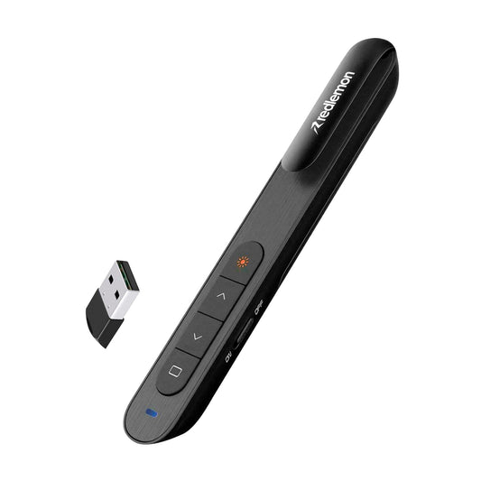 Presentador para Diapositivas Redlemon Inalámbrico USB Plug and Play Compatible con Windows y Mac