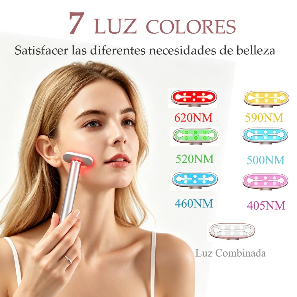 Masajeador para Rostro y Ojos, Efecto Antiarrugas para Relajar la Piel