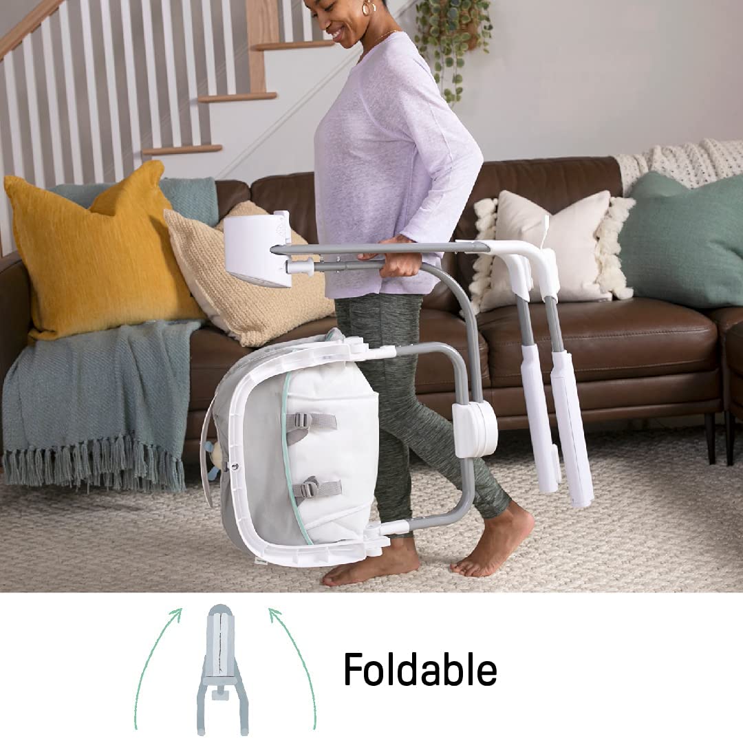 Ingenuity AnyWay Sway OM-9M, Silla Mesedora para bebé, color gris