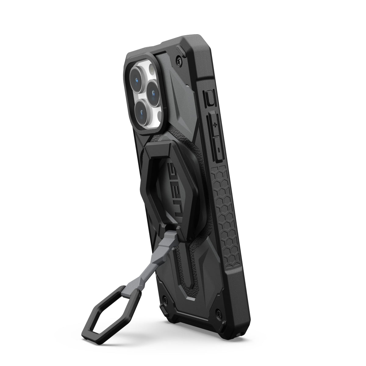 Soporte Magnético Urban Armor Gear Negro con Anillo Metálico Extraíble y Rotación de 360° Compatible con MagSafe