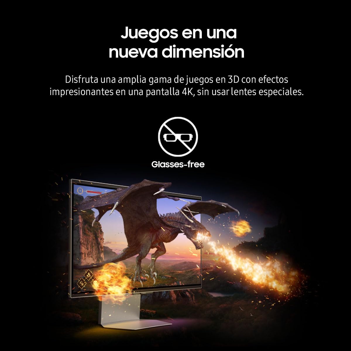 SAMSUNG Monitor 27'' 4K LS27FG900XNXZX, Tecnologia 3D