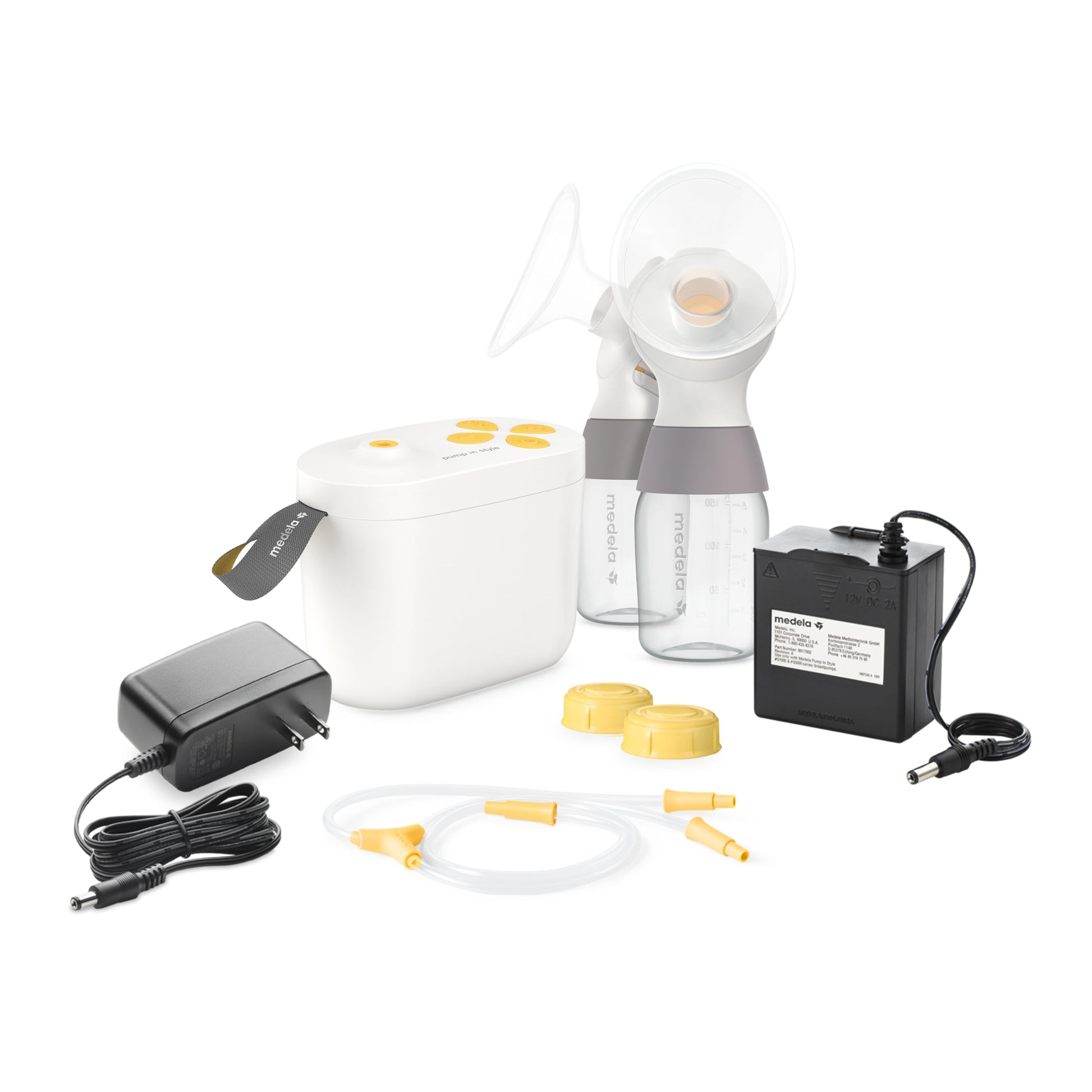 Extractor Eléctrico MEDELA Amarillo con Tecnología MaxFlow Juego de 3 Piezas para Baby Boys