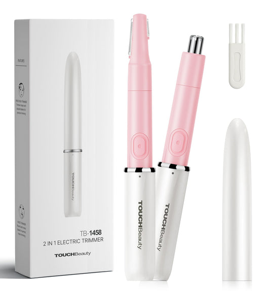 Recortadora de Vello TOUCHBeauty Blanco Todo en Uno para Rostro y Cuerpo para Mujer y Hombre