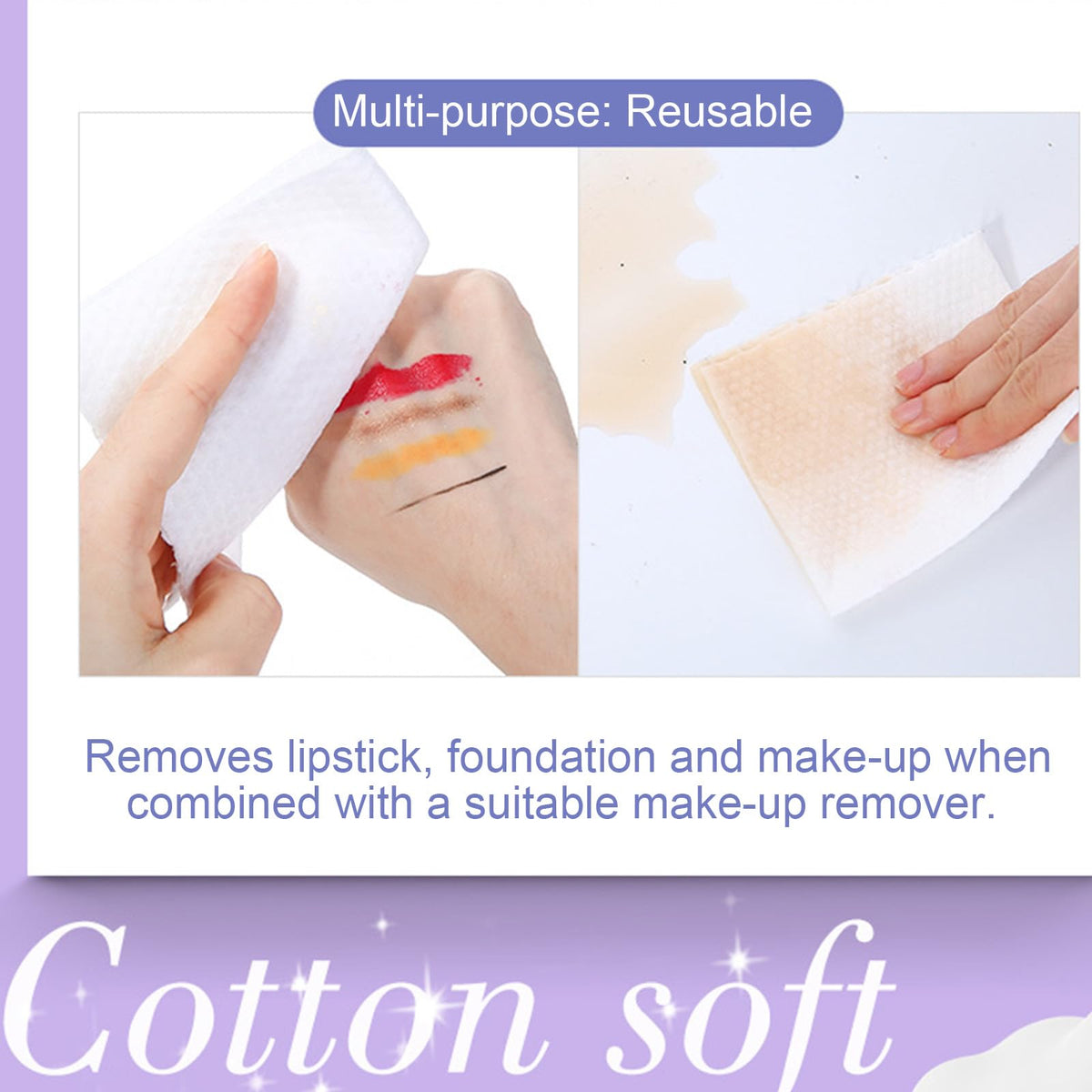 Xiaoguir Toalla Facial Desechable Toallas Limpiadoras Faciales Espesas Toallitas Secas Para Maquillaje Cuidado De La Piel Hogar Viajes 7.87” X 7.87” (100 Unidades) Extr Blanco 100 Unidades (Paquete