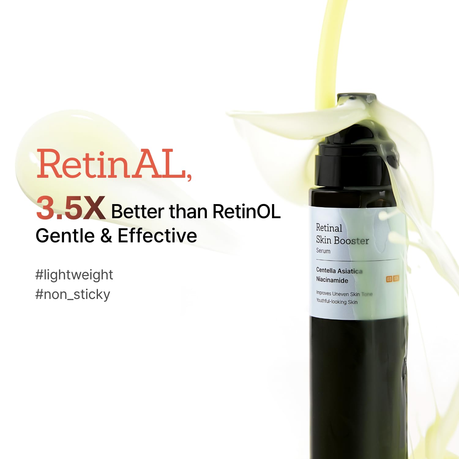 Suero potenciador de la piel de retina Suero avanzado de retinol para el rostro Suero facial hidratante y reafirmante para tono de piel irregular y líneas finas Brillo radiante y juvenil con