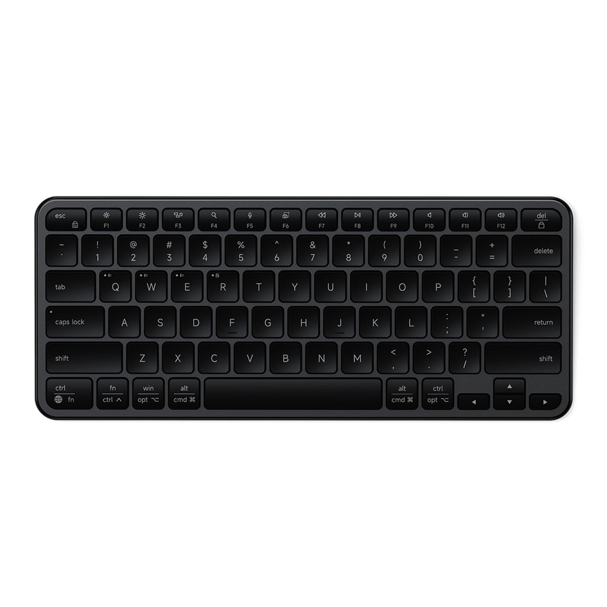 Teclado Inalámbrico SATECHI Slim EX1 Negro Espacial Conectividad 4 en 1