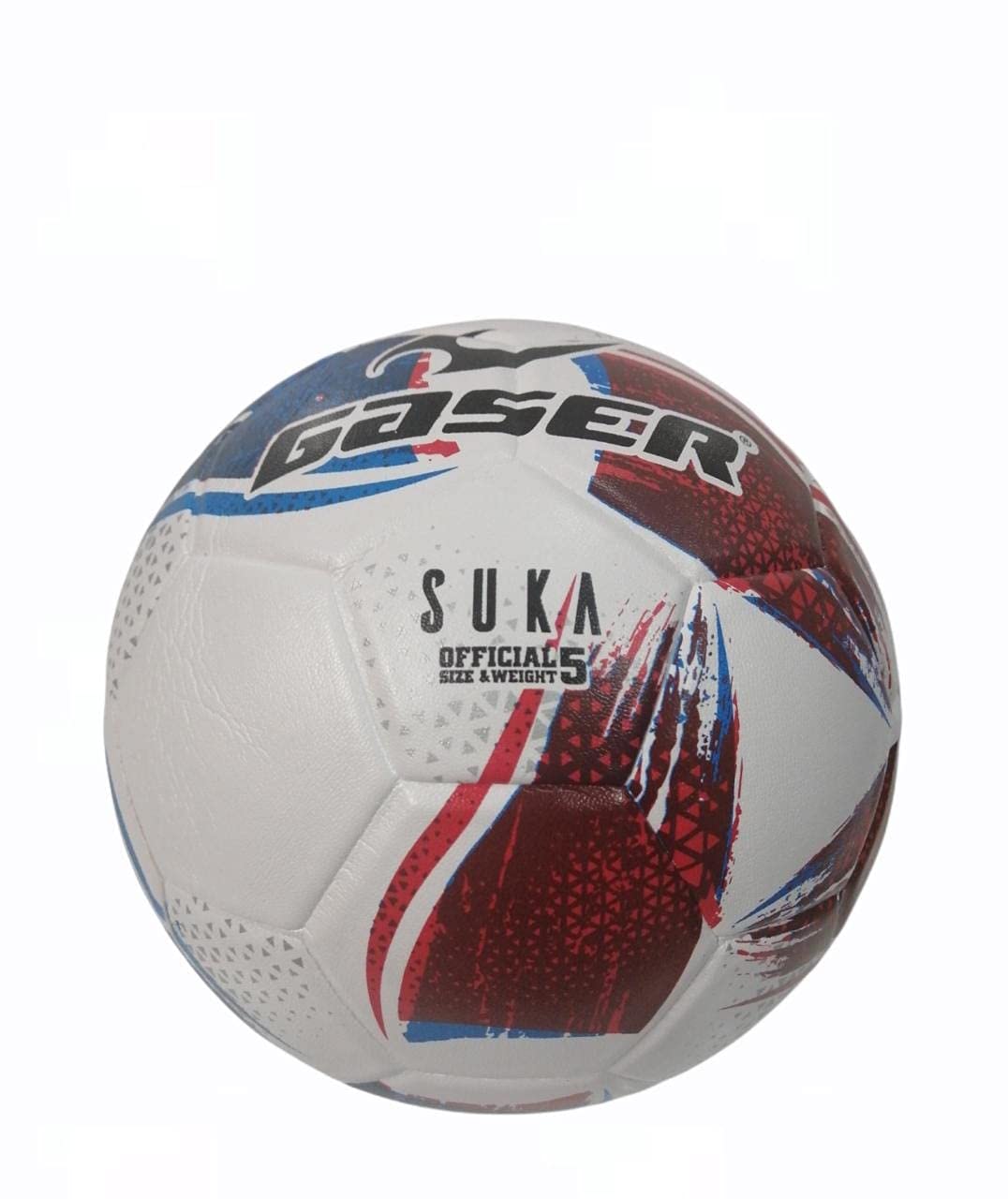 Gaser Balón de Fútbol Suka Azul Verde #5 (Azul y Rojo, 5)