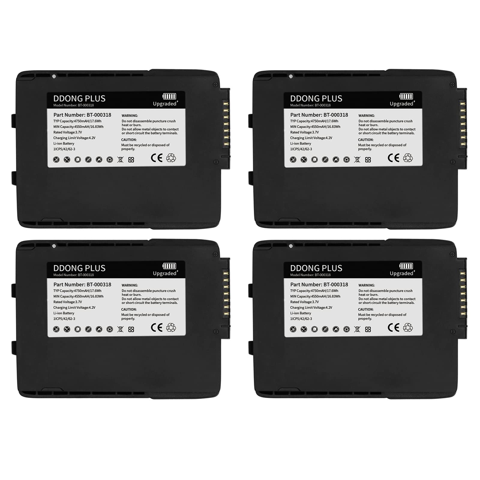 BT-000318-01 Batería BT-000318 para Zebra Symbol Motorola TC70 TC77 TC700H TC77HL Touch Scanner Batería de repuesto TC700H-KC11ES TC700H-KC11ES-K1 TC700H-KC11ES-NA TC77HH L-7ME244 L-BG-NA Batería