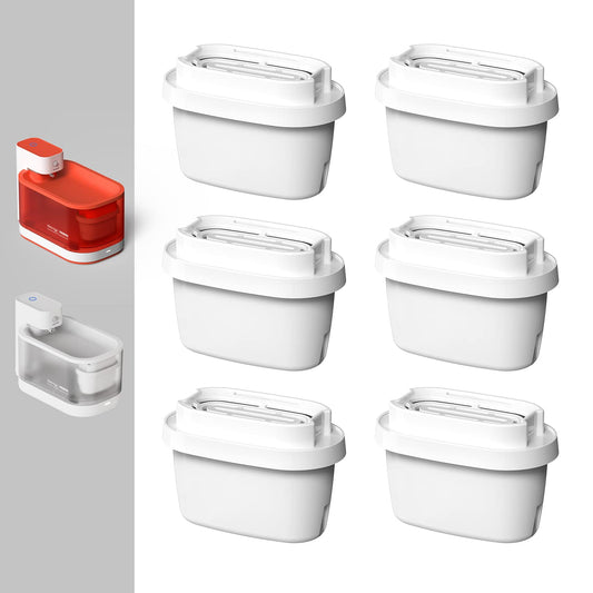 Filtros Pawaii Inalámbricos para Fuente de Agua para Gatos 66 Onzas NSF Paquete de 6