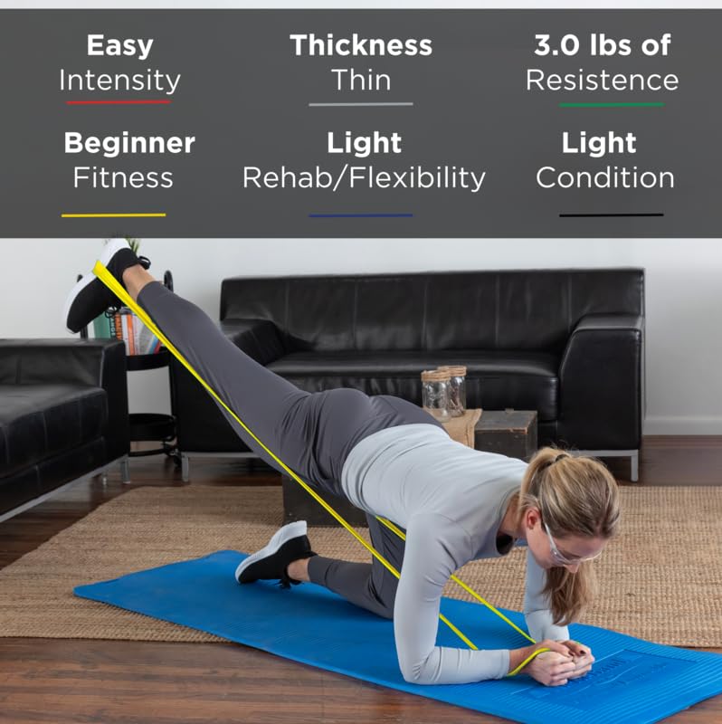 Juego de Bandas Elásticas TheraBand Látex para Ejercicios y Rehabilitación