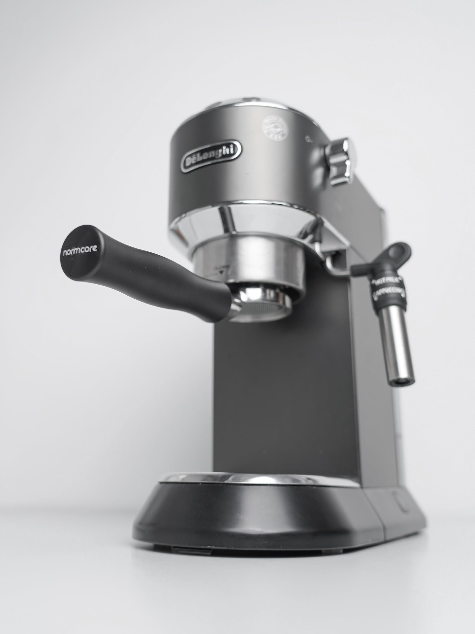 Portafiltro Desnudo Normcore 51 mm 3 Orejas Mango Aluminio Anodizado para Delonghi Dedica EC680 EC685 SMEG EUPA