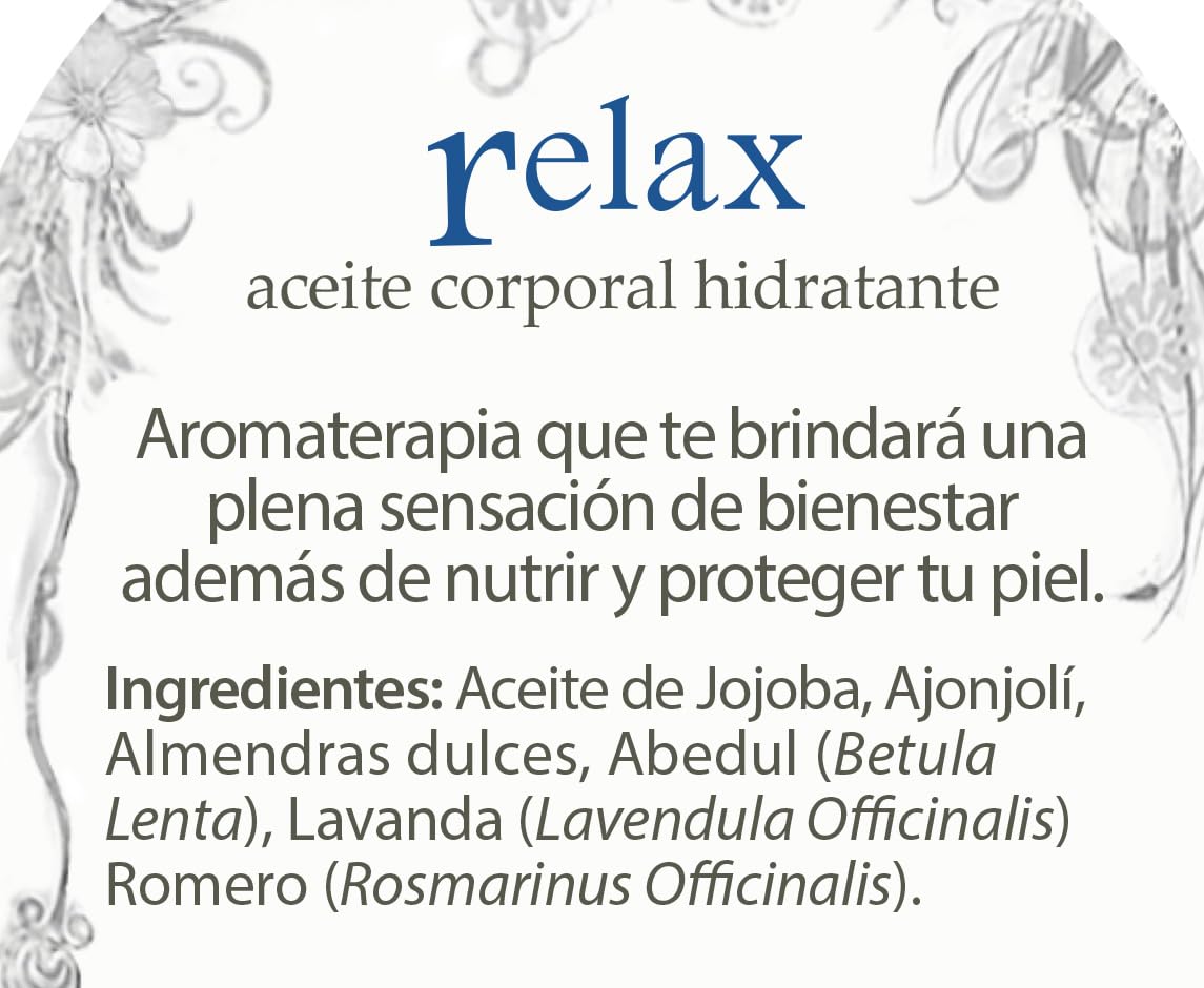Body Oil Set - Kit de Aceites Masaje/Hidratación de Aromaterapia Caja de 3 x 60 ml c/u
