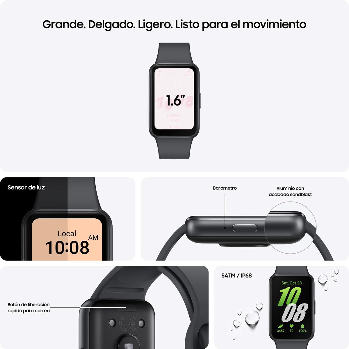 Pulsera Inteligente Samsung Galaxy Fit3 Grafito
