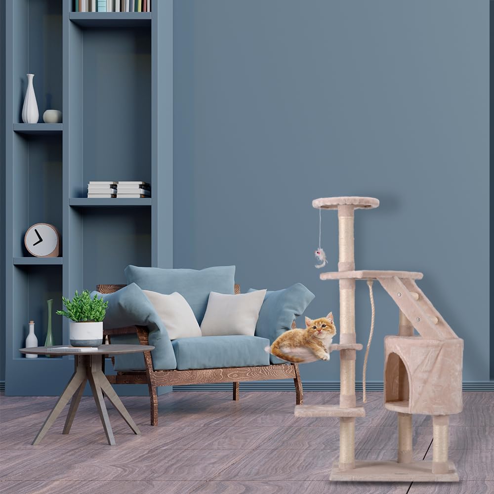 Mueble Rascador Fancypets Atenas 120 cm para Gato