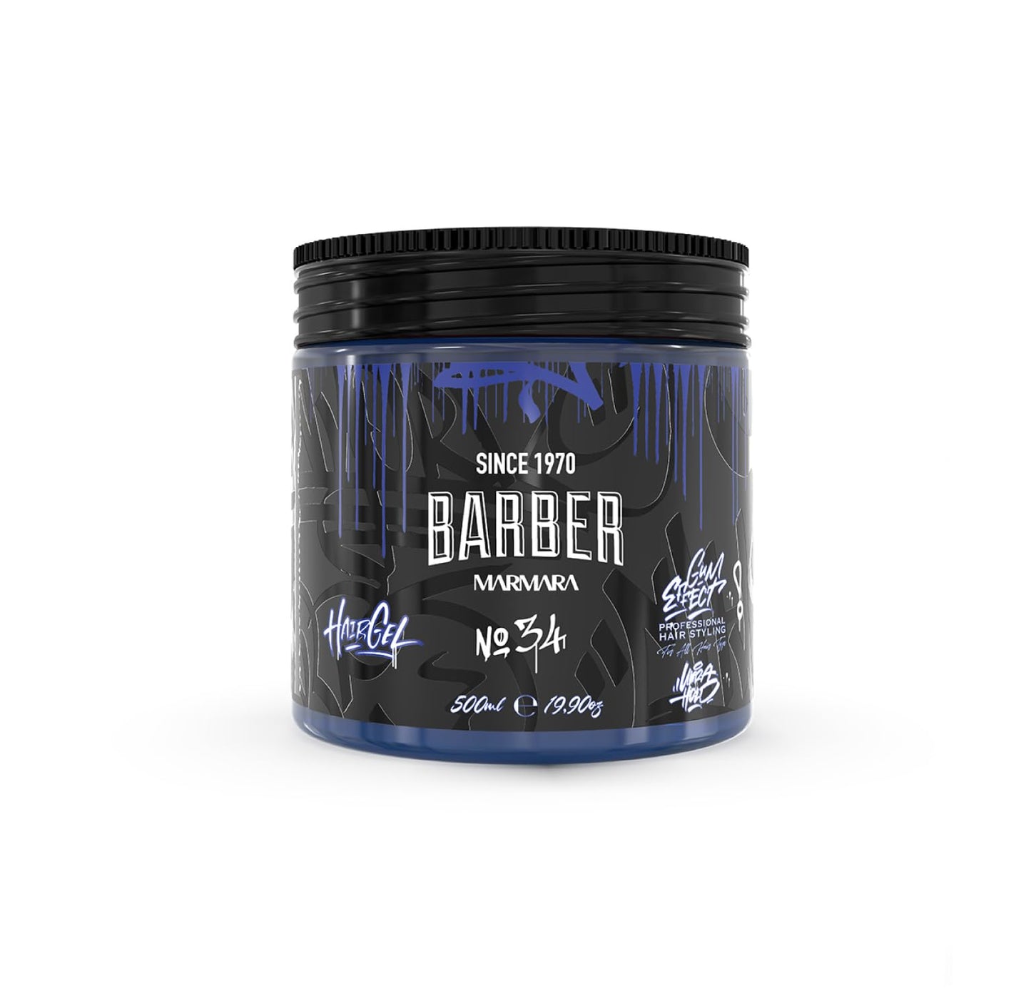 Barber Marmara- "barber Marmara No.34 Gel para Peinar el Cabello 500 Ml - Gel para el Cabello para Hombres - Fijación Fuerte - Sin Adherencia y sin Residuos
