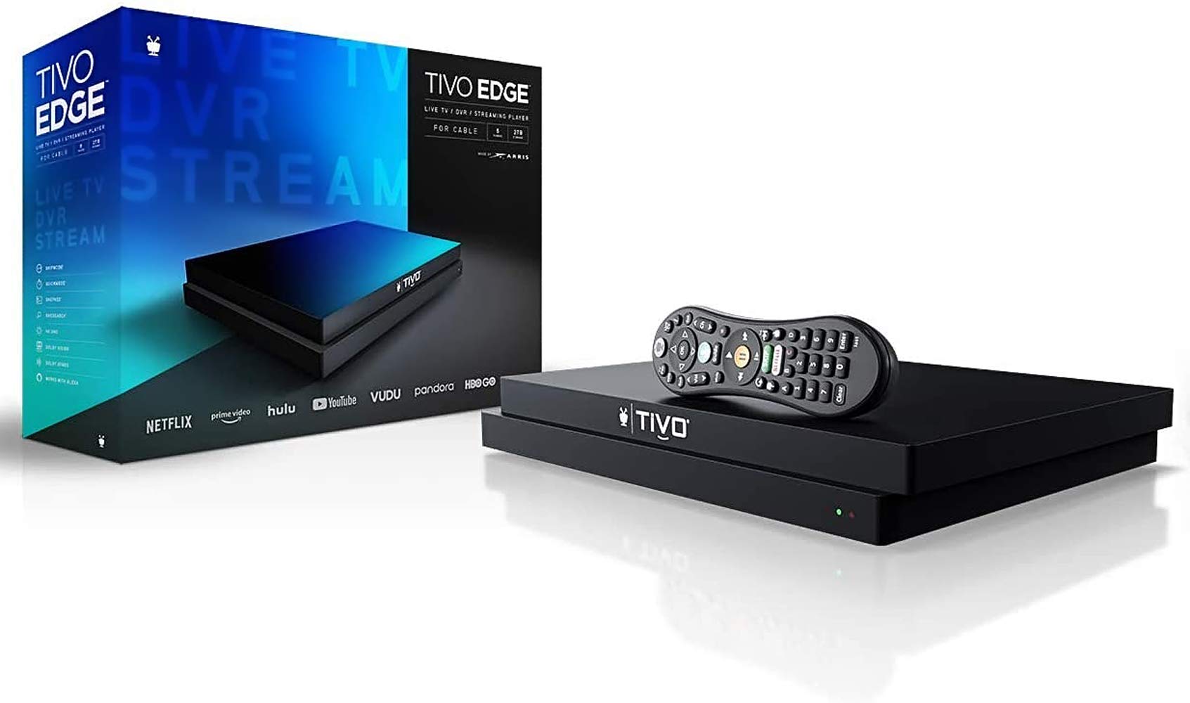 Reproductor de Medios TiVo EDGE Cable 4K UHD con Dolby Vision HDR y Dolby Atmos