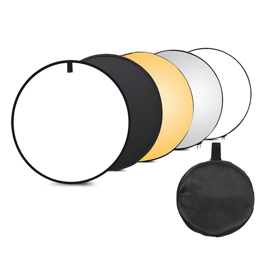 Fotografía con Reflector De Luz 5-in-1 Photography Light Reflector Multi-Functional Reflector para Fotografía De Estudio