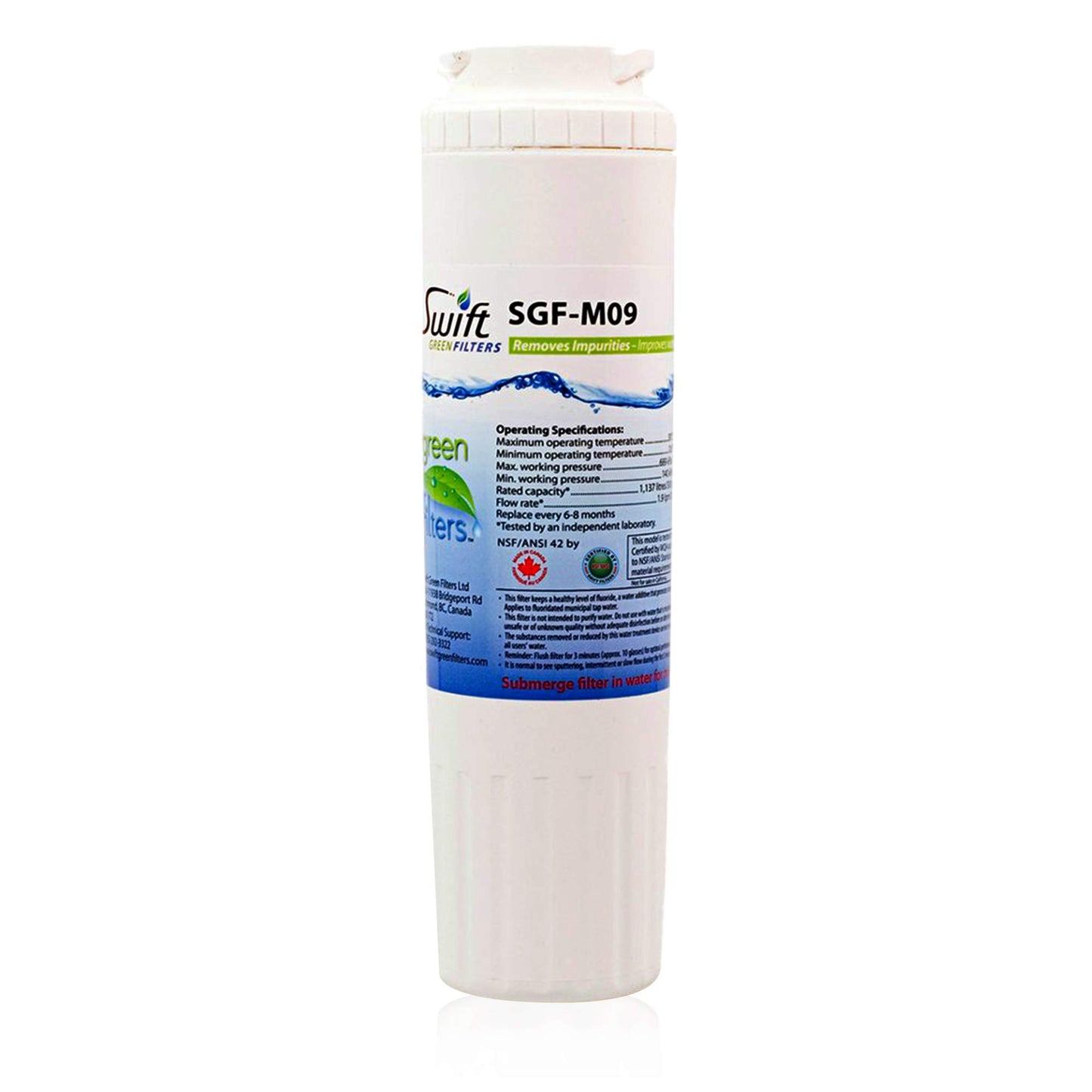 Filtro de Agua Swift SGF-M9 Repuesto para Maytag UKF8001 Whirlpool WF50
