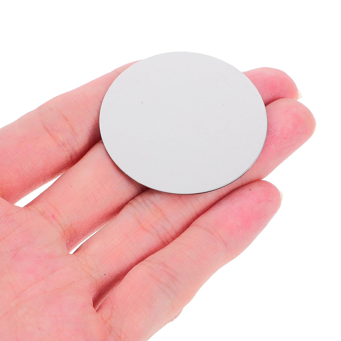 Hemobllo Juego De 10 Placas MetáLicas Adhesivas para Soporte MagnéTico De Celular En Auto, DiáMetro 4cm, Color Plata