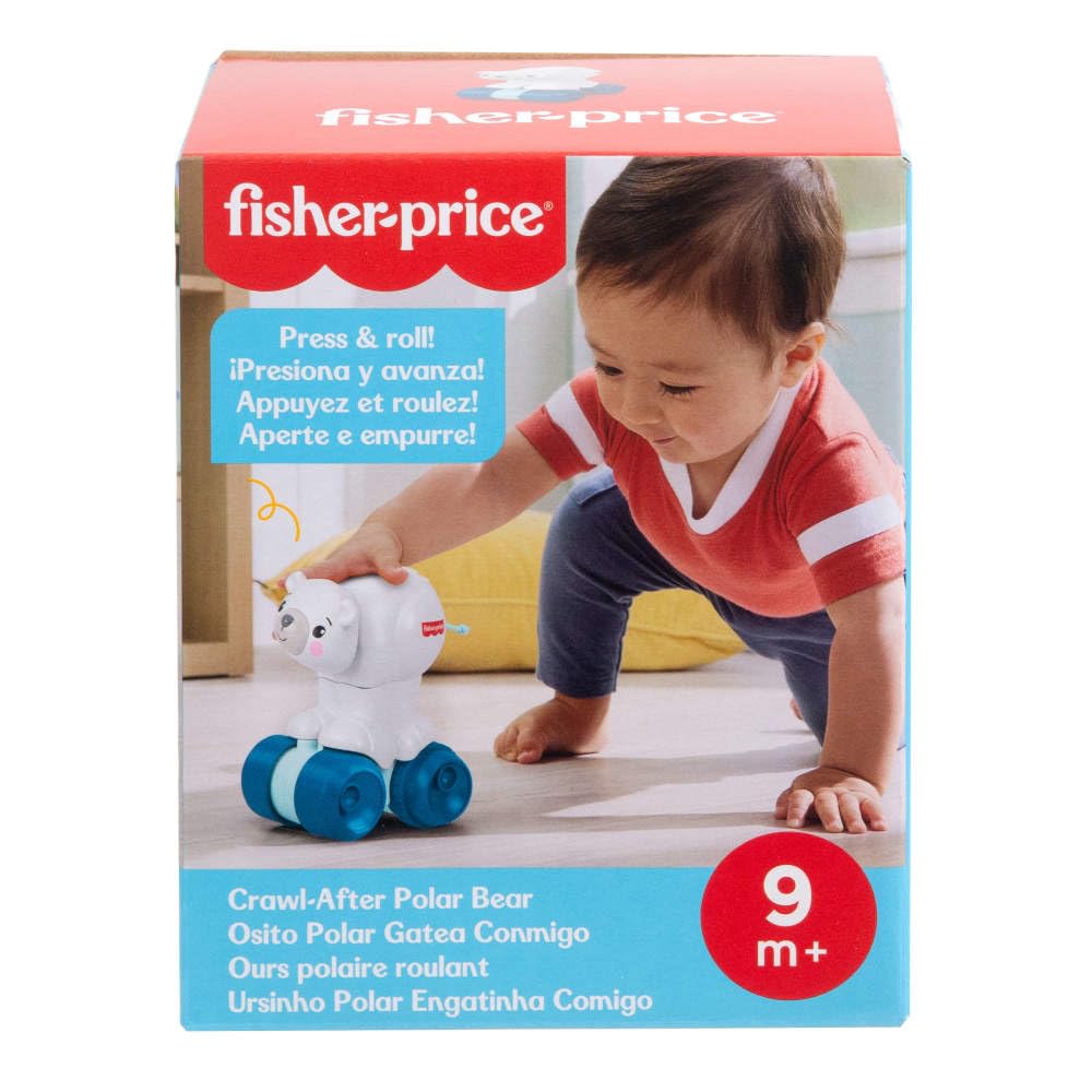 Fisher-Price Juguete para Bebés Osito Polar Gatea Conmigo para bebés de 9 Meses en adelante