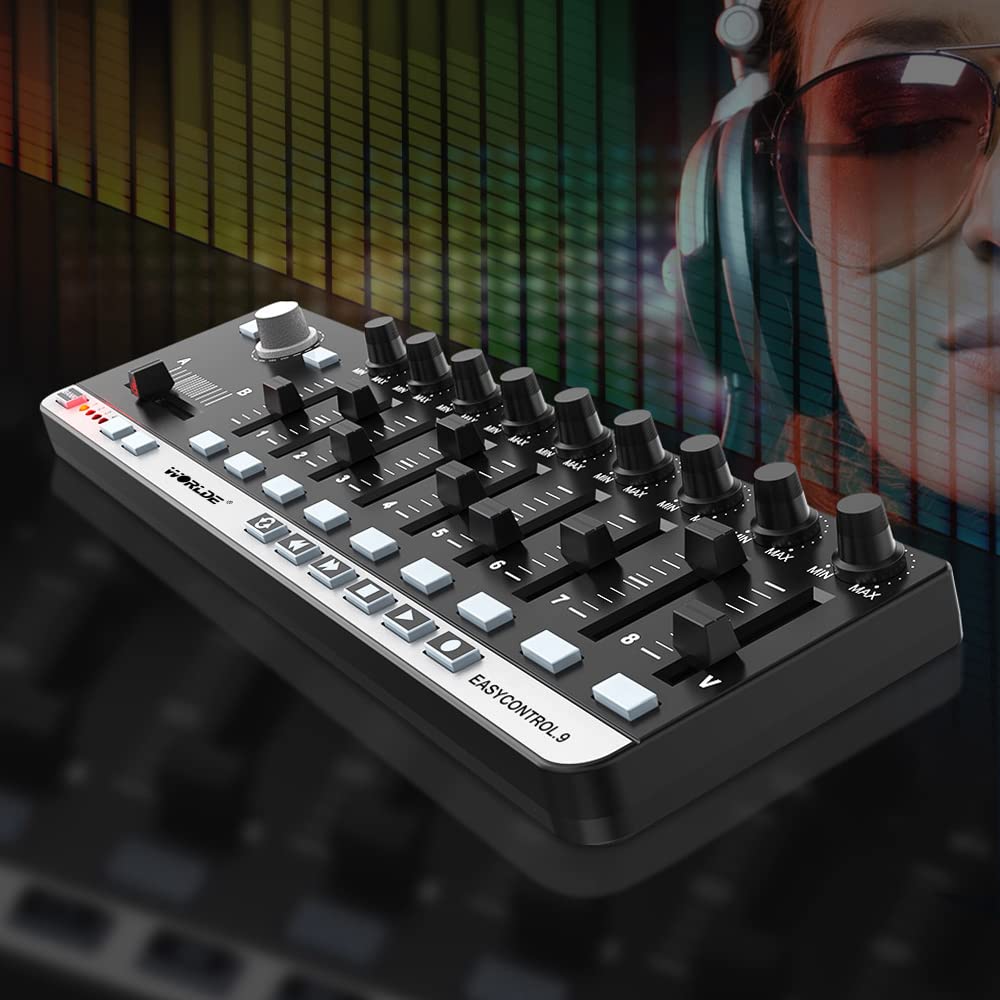 Btuty Mini USB 9 Slim-Line Control MIDI driver de teclado