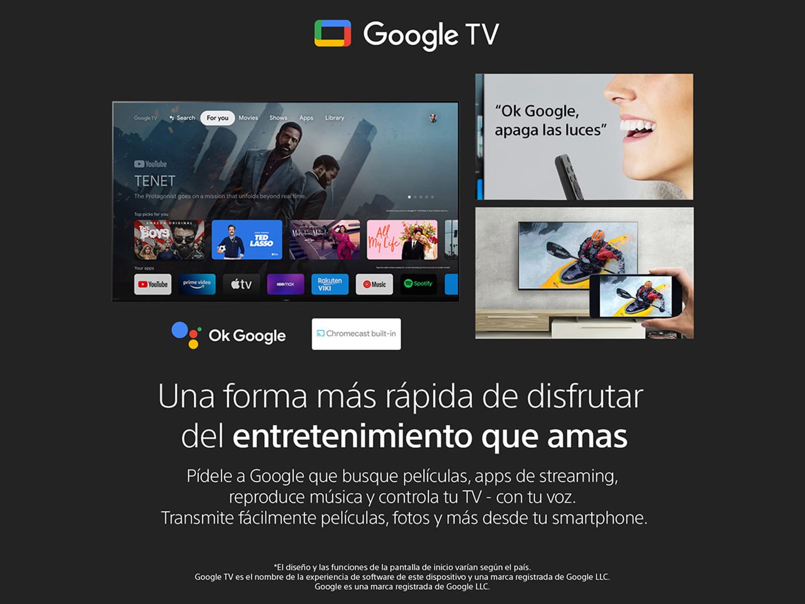 Sony Pantalla 43 Pulgadas KD-43X85K 4K UHD LED Smart Google TV con Panel 120HZ Nativo Modelo 2022, KD43X85K