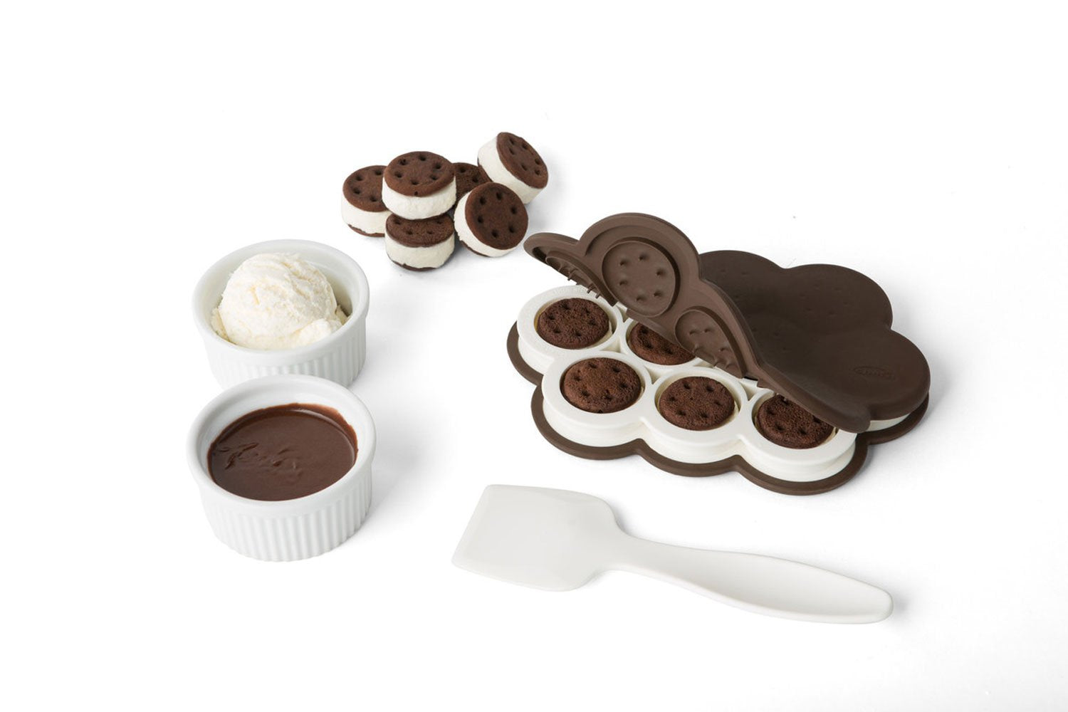 Chef'n SweetSpot Mini sandwichera de helado (caramelo/coco), estándar, pequeño