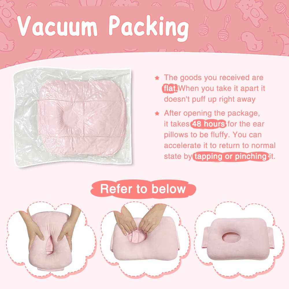 G Tube - Almohada de boca abajo para bebé, tubo de alimentación para cinturón con un agujero para bebés y niños, cierre de velcro ajustable