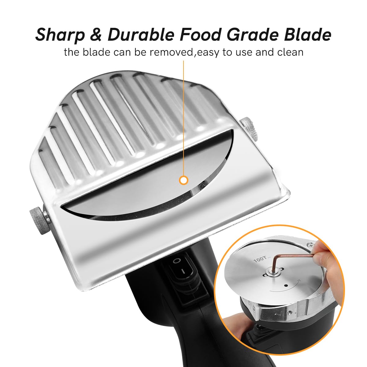 Rebanadora Eléctrica Shawarma Doner Kebab Inalámbrica con Cargador Rápido