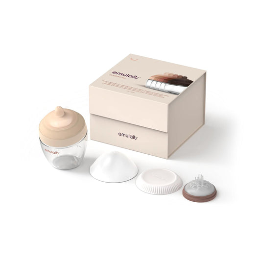 Biberón de Vidrio Emulait Claro Anticólicos para Recién Nacidos y Bebés