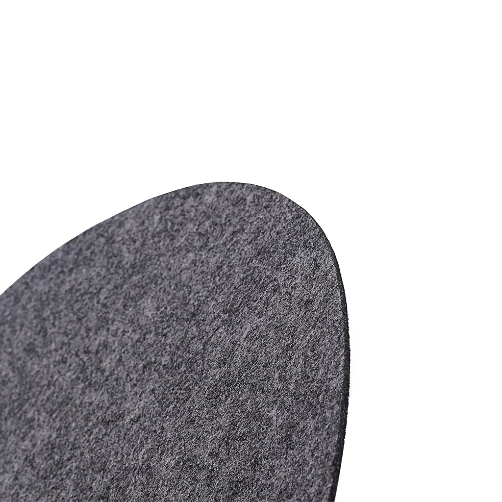 Alnicov Alfombrilla para tocadiscos de fieltro antiestático de 2 mm de grosor Alfombrilla antivibración Alfombrilla de audiófilo para tocadiscos de vinilo LP Gris