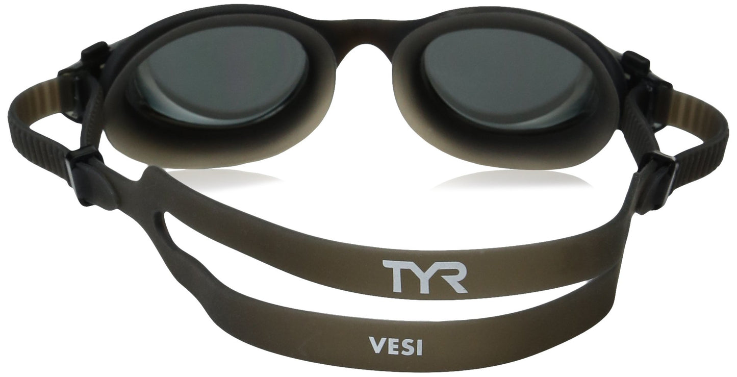 Anteojos de Natación TYR Vesi Espejo y sin Espejo Amplio Rango Periférico Antiniebla Ajuste Rápido para Adultos