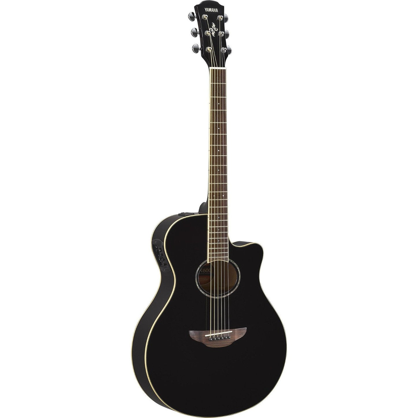 Yamaha APX600BL Cuerpo Delgado Guitarra Acoustic-Electric, Thin Body, color Negro