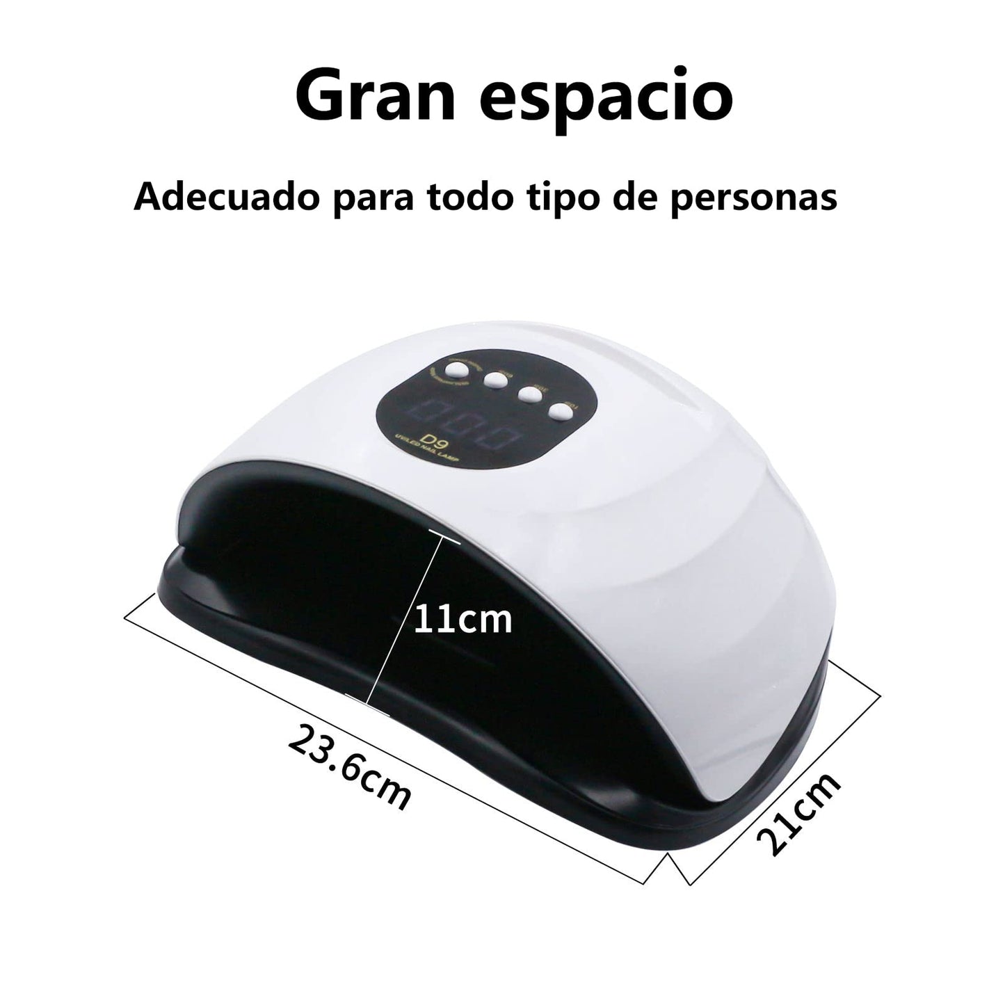 Kit Manicura Uñas Semipermanente, Lampara Para Uñas Uv/Led Kit de Uñas Gel Esmalte de Uñas Para Manicura/Pedicure Nail Art Hogar el Salón (Kit Lámpara Para Uñas)