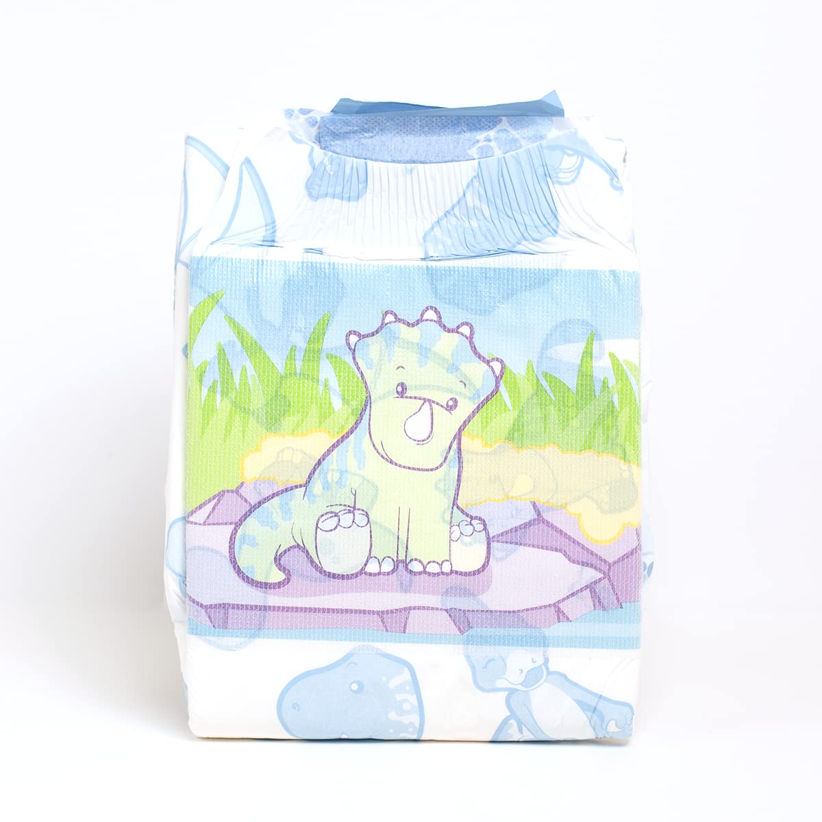 ABUniverse Pañales DinoRawrZ (grande) - 10 Pañales para Adultos Reutilizables Multicolor Estampado Animal con Protección Urinaria y Cierre de Velcro Fuerte