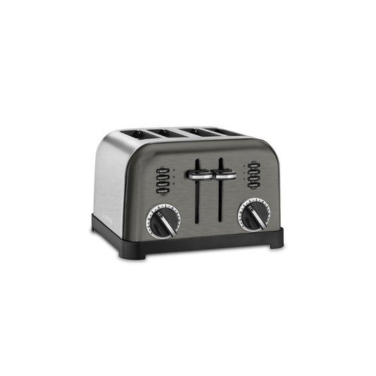 Cuisinart CPT-180BKS Metal Classic Toaster, 4-Slice, Black Stainless