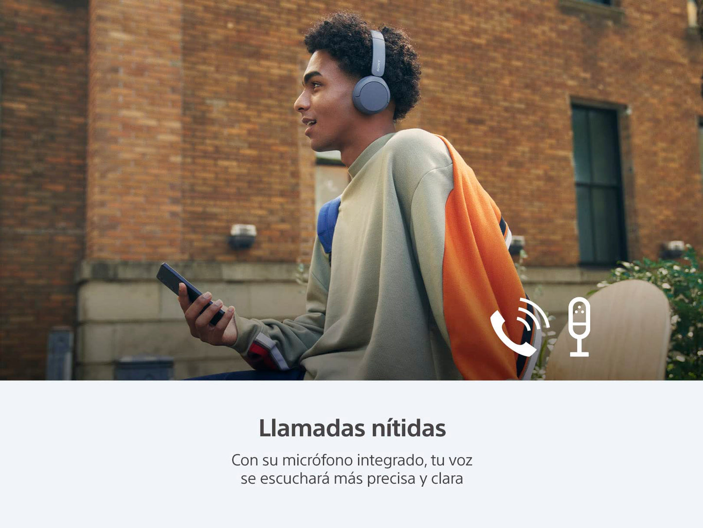 Audífonos Inalámbricos Sony Blanco WH-CH520 con 50 Horas de Batería Versión Nacional