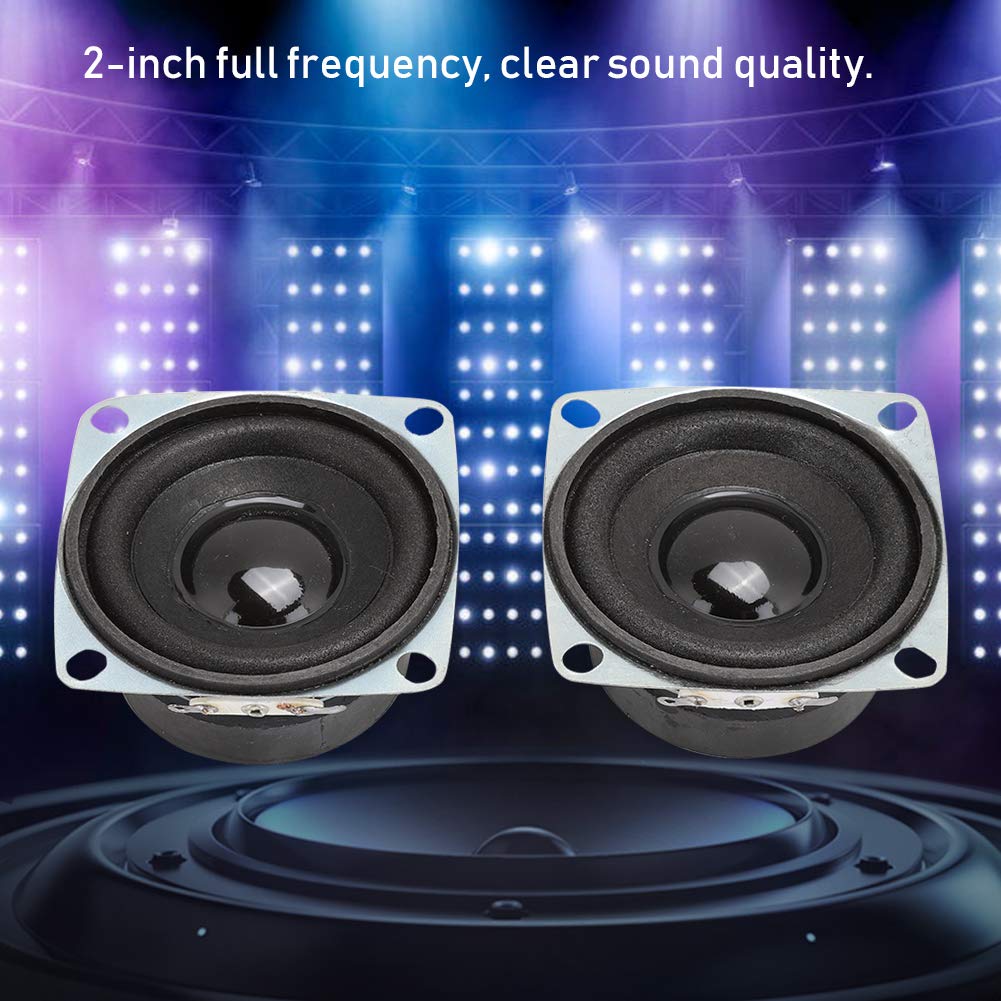 Bocinas Para Auto, 2 Piezas 2 Pulgadas 4Ω 3W Tweeters Para Auto Altoparlante Bluetooth con Bajo Potente Altavoz de Alta Sensibilidad con Bajo Potente