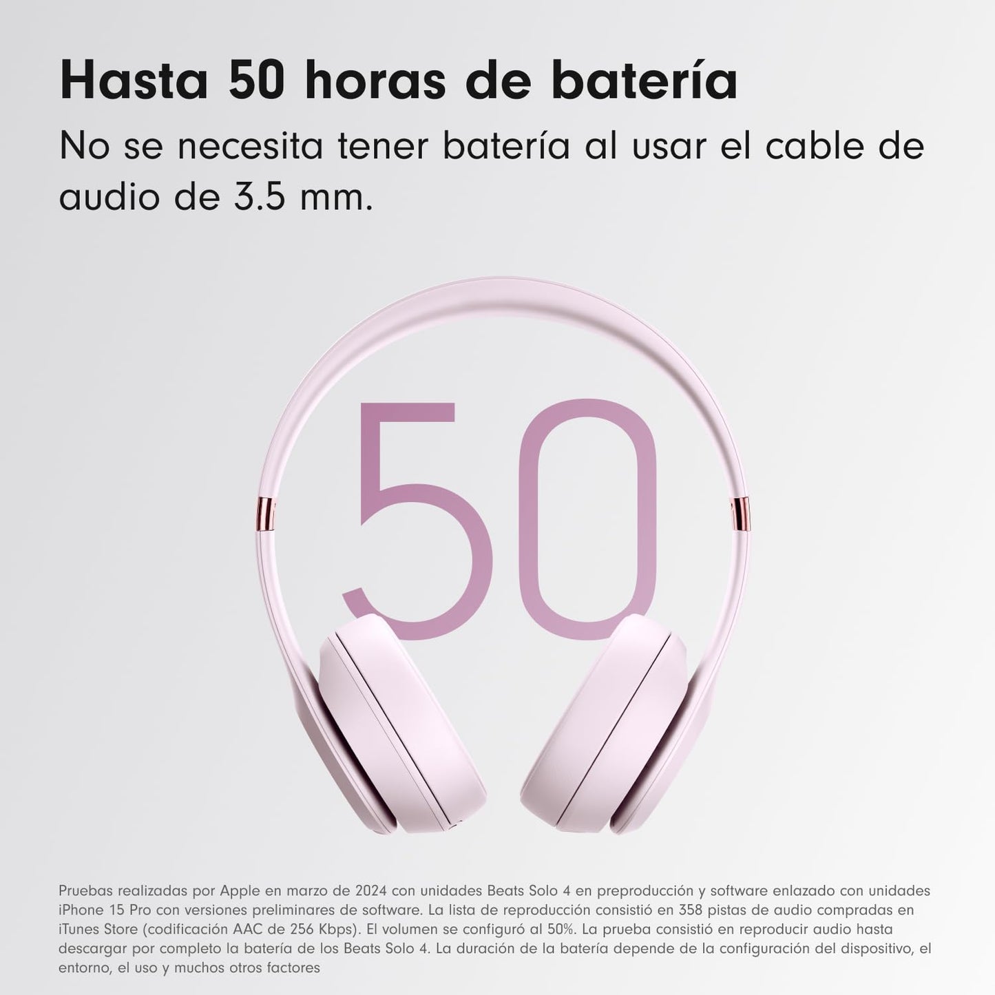 Beats Solo4 - Auriculares supraaurales inalámbricos - Rosa Nube