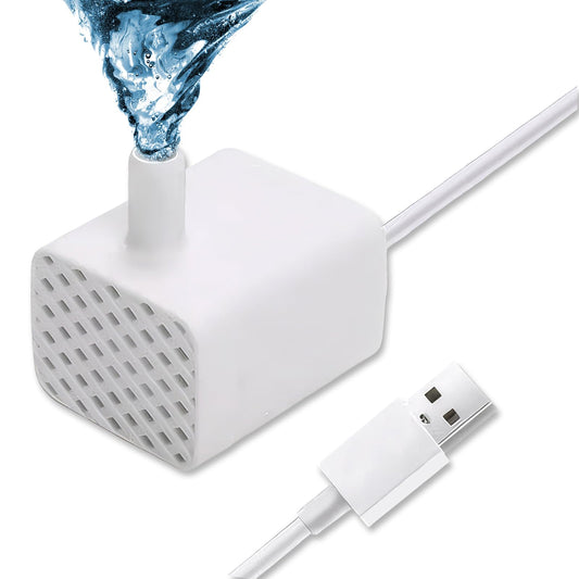 Bomba de agua para fuente de mascotas, fuente de agua inteligente para gatos, color blanco para HB-200 (elevación de 20 pulgadas)